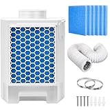 3-in-1 Indoor Dryer Vent Kit for Electric Dryer, Upgraded Inside Dryer Venting System with Stainless Steel Screen Filter and 6Pcs Polyester Filter, Ventless Dryer Vent Kit Indoor