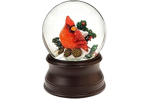 Handcrafted Red Cardinal Snow Globe from The San Francisco Music Box Company