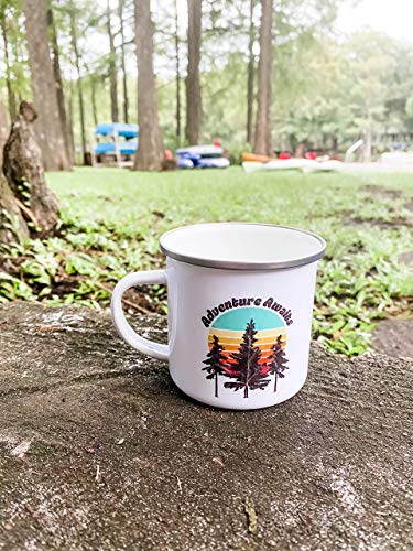 Vaso de Camping Esmaltado Retro Loftipop 12oz miniatura 3