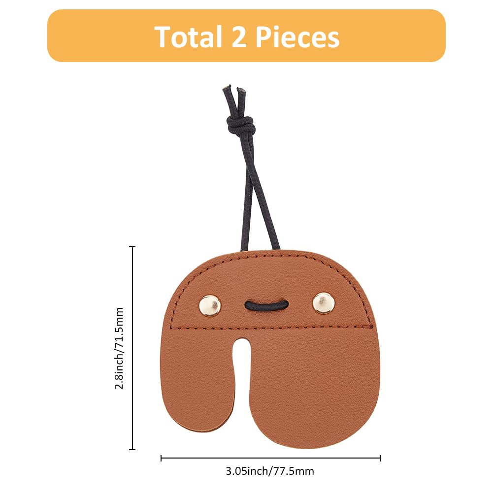 SUPERFINDINGS 2 Pezzi Linguette per Tiro con L'Arco Protezione per Le Dita Regolabile Similpelle Linguette per Arco In Pelle Protezione per Tiro con L'Arco per Caccia Tiro Al Bersaglio