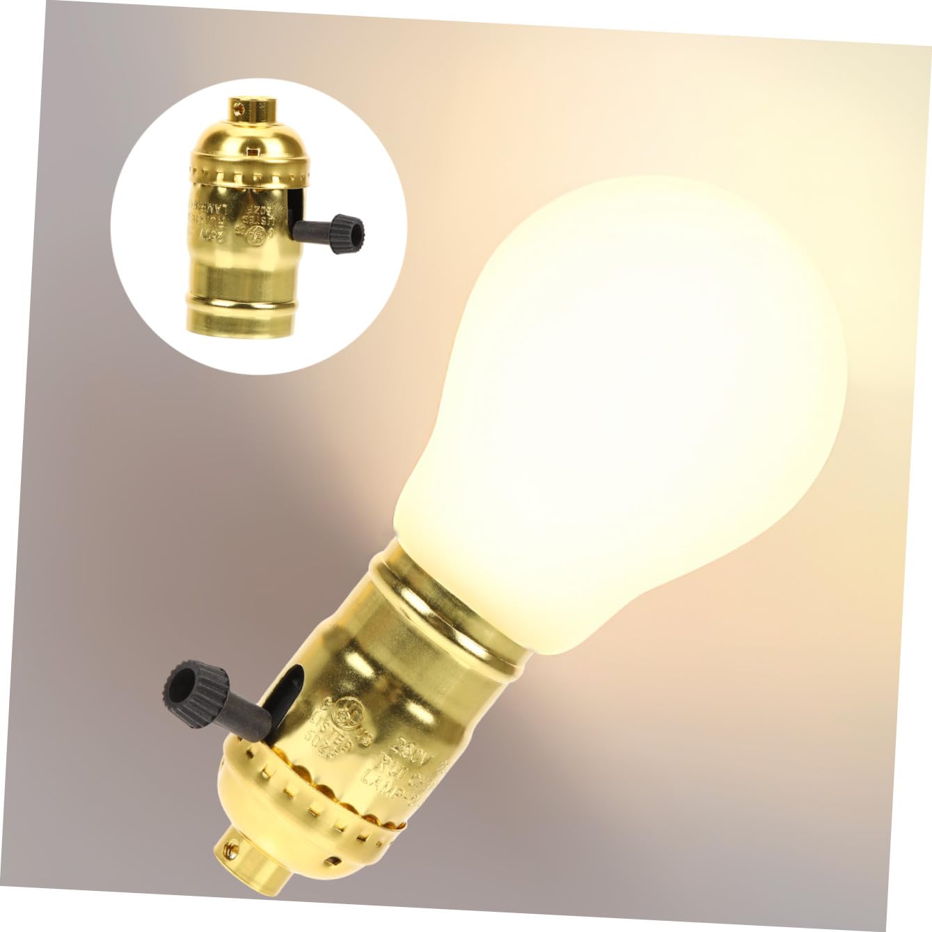 Mipcase 4 ensembles Support De Lampe Rétro En Aluminium Prise D'Ampoule Base D'Ampoule Douilles À Vis Douille D'Ampoule Électrique Douilles D'Ampoule 4 pièces * 4