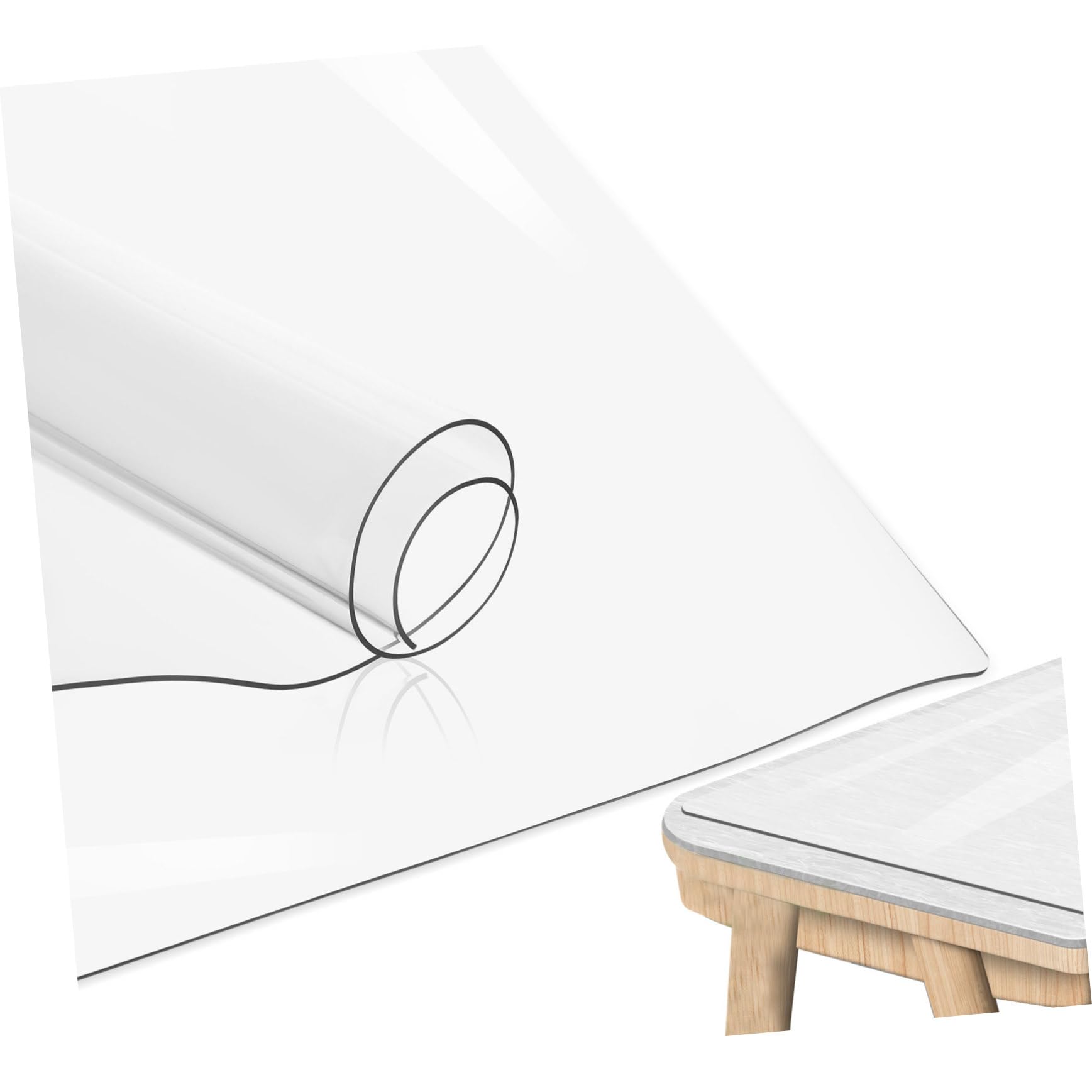 Tapis de protection de bureau en PVC transparent contre les rayures