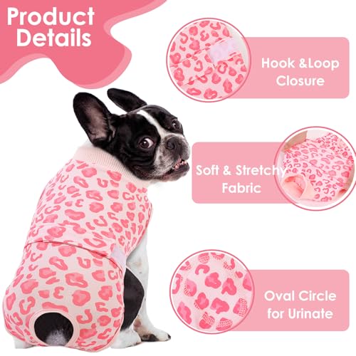 Image of AOFITEE Dog Recovery Suit, Soft Recovery Suit for Female Male Dogs, Anti-Licking Dog Onesie for Abdominal Wounds, Dog Surgery Recovery Suit After Spay Neuter, Substitute Cone & Collar Dog Bodysuit, XL