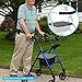 Rollator Walker Seat & Backrest Cover Set, Wheel Rolling Walker Sleeve Accessories, Removable & Washable, 1 Set