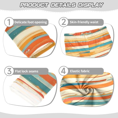 KLL Red Stripes Toddler Girls' Active Leggings Comfortable Full Length Dance Pants Sports3