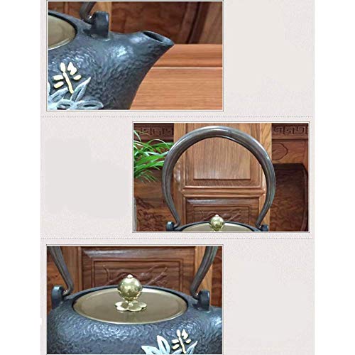 Con burbujas desmontables, tetera, tetera caliente, máquina de té perfecta, tetera grande, 1,2 L, juego de té retro… - Imagen 7