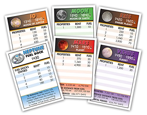 Solarquest The Space-Age Real Estate Game: Deluxe Edition - Space Adventure - Family, Children, Teens, Adults - Educational - Competitive - Object: To Monopolize The Planets Of Our Solar System #TOP3