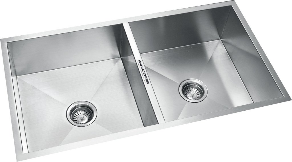 SINCORE Hand Crafted 304 Grade Stainless Steel Kitchen Sink Matt Double