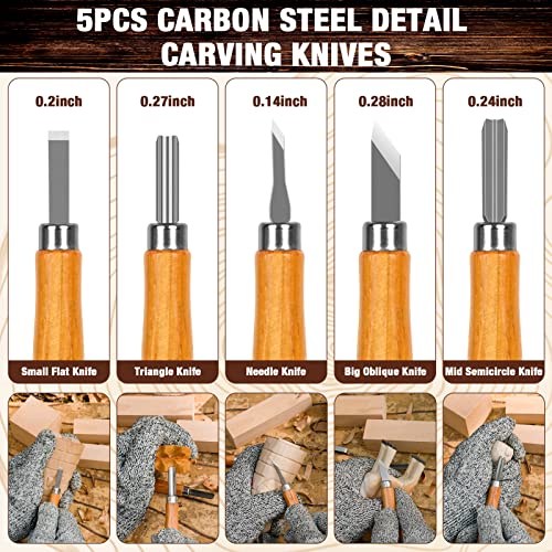 23Pcs Wood Carving Tools Set