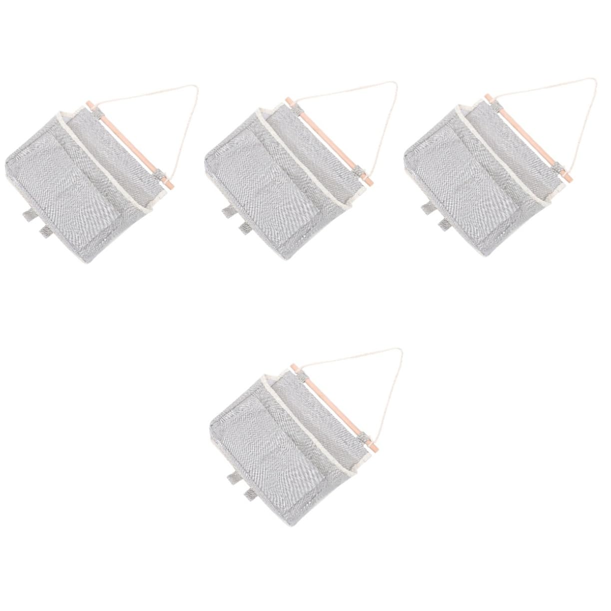 Zerodeko 4pezzi Borsa Organizzatrice Da Appendere Per Casa Multi-tasche Per Riporre Oggetti Vari Organizer Da Muro Per Cucina e Bagno