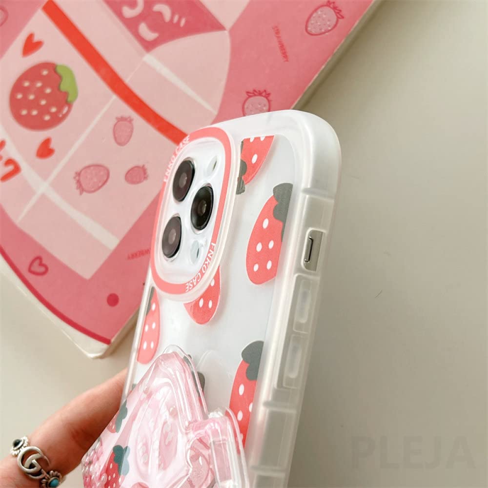 Custodia Fragola Luminosa Per IPhone 5/5S/4/4S - Rossa Fluorescente Al Buio