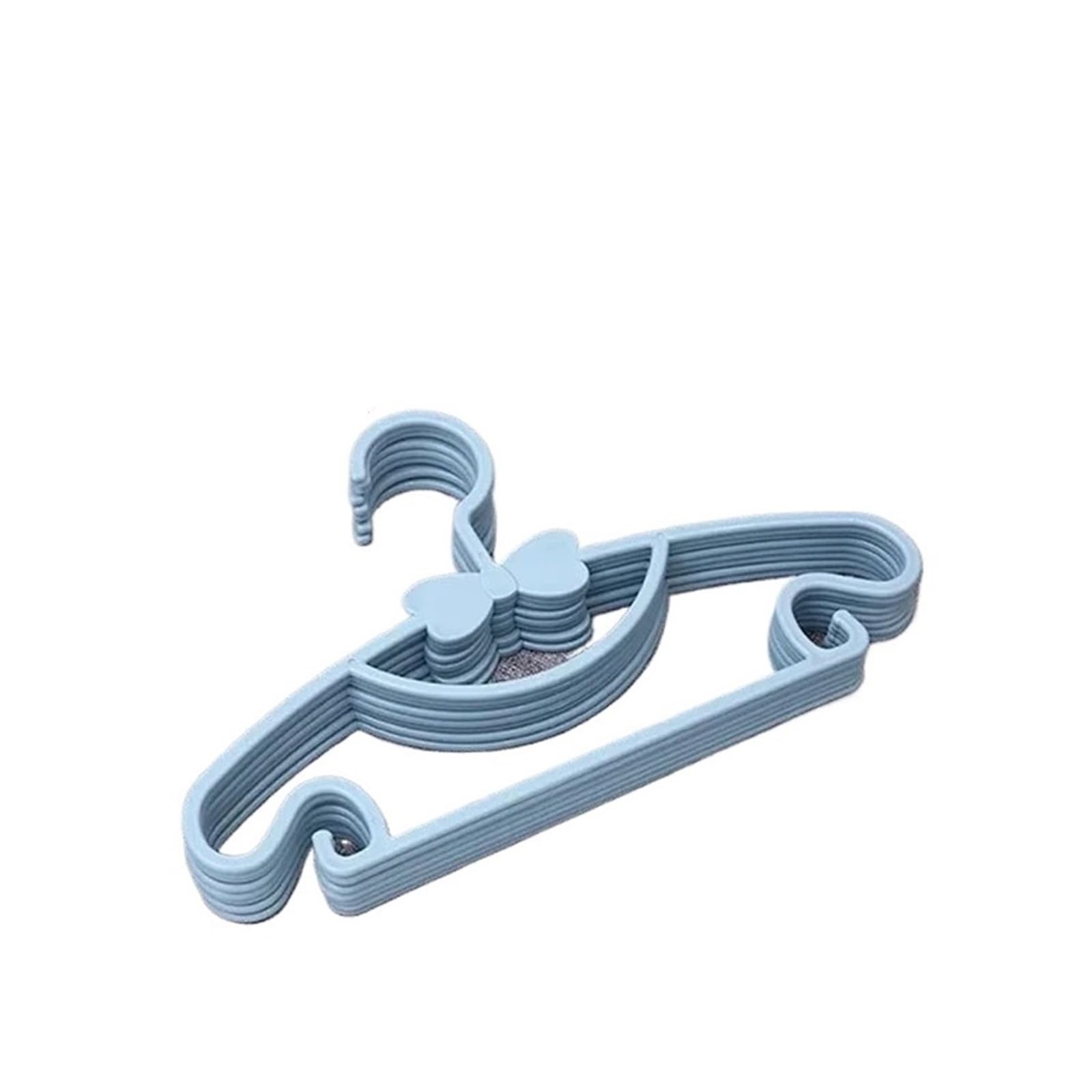 10-50PCS Hangers Clothes for Drying Hanger Home Use Dry Wet Two(Blue,10PCS)