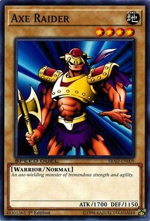 Yu-Gi-Oh! - Axe Raider - SBAD-EN009 - Común - 1 Edición - Speed Duel Ataque desde las profundidades