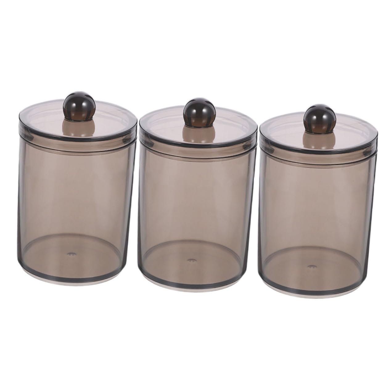 Amosfun 12 Stück Wattestäbchen Box Badezimmer Glas Mit Deckel Wattestäbchen Spender Zahnstocher Organizer Wattestäbchen Gläser Badezimmer Organizer Und