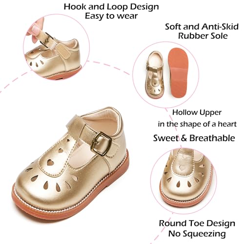 Image of PHIRAMIN Toddler Girl Mary Jane Dress Shoes-Little Girl School Uniform Shoes for Wedding Party