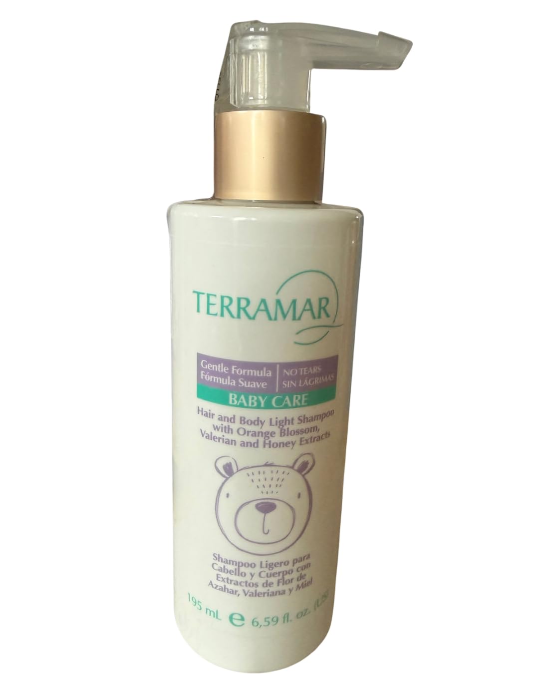 Terramar Baby Care Hair and Body Light Shampoo, No Tears Formula, Orange Blossom Valerian and Honey Extracts, 6,59 fl oz. image 3