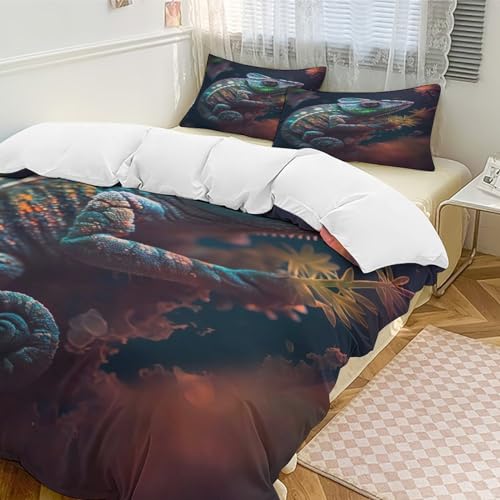 Housse de couette microfibre hypoallergénique grand lit ado douce - 3