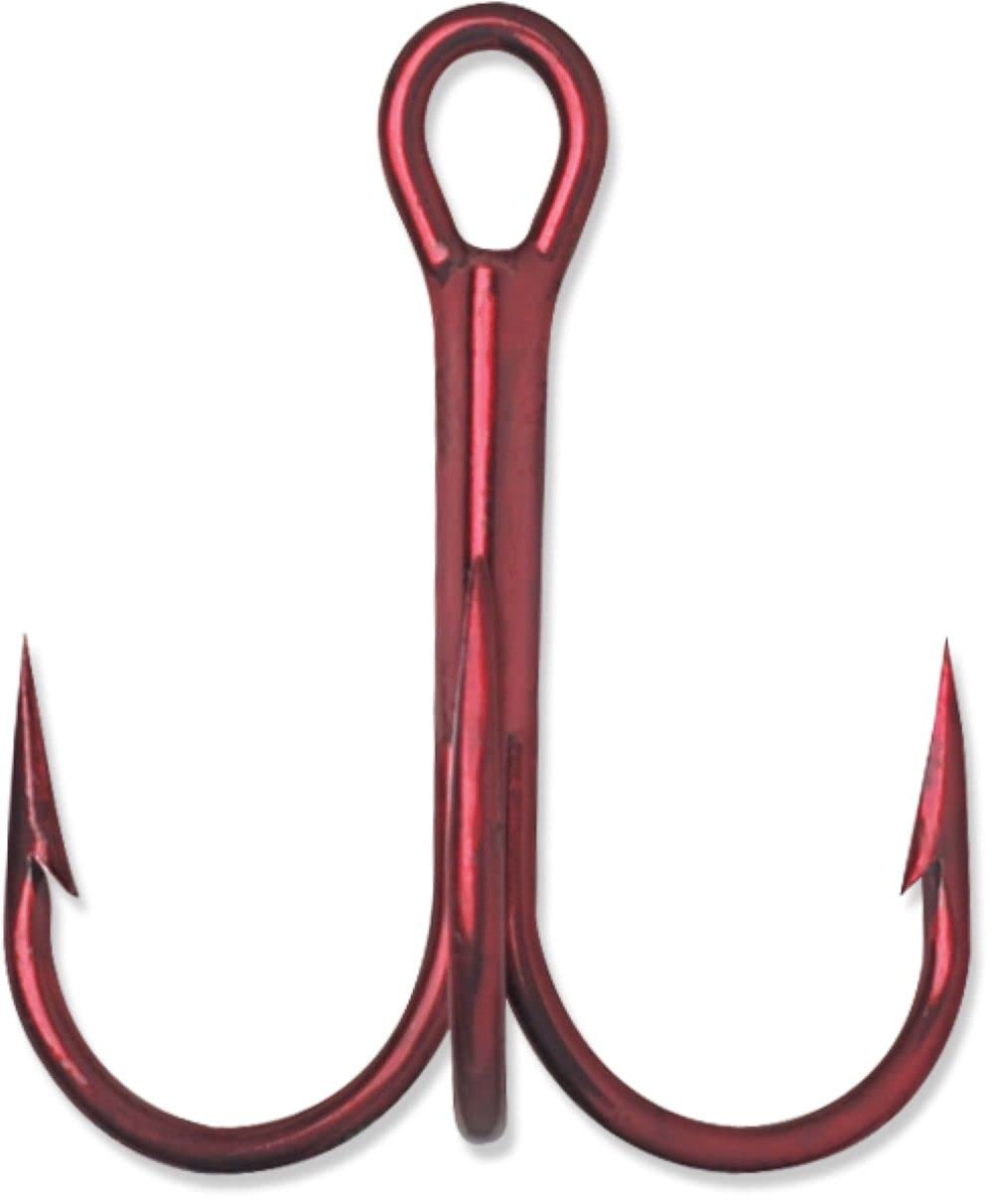 VMCRound Bend Treble 1X Tin Red #4