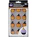 Wilton 710-2122 Pumpkin with Witch Hat Royal Icing Decoration, Assorted
