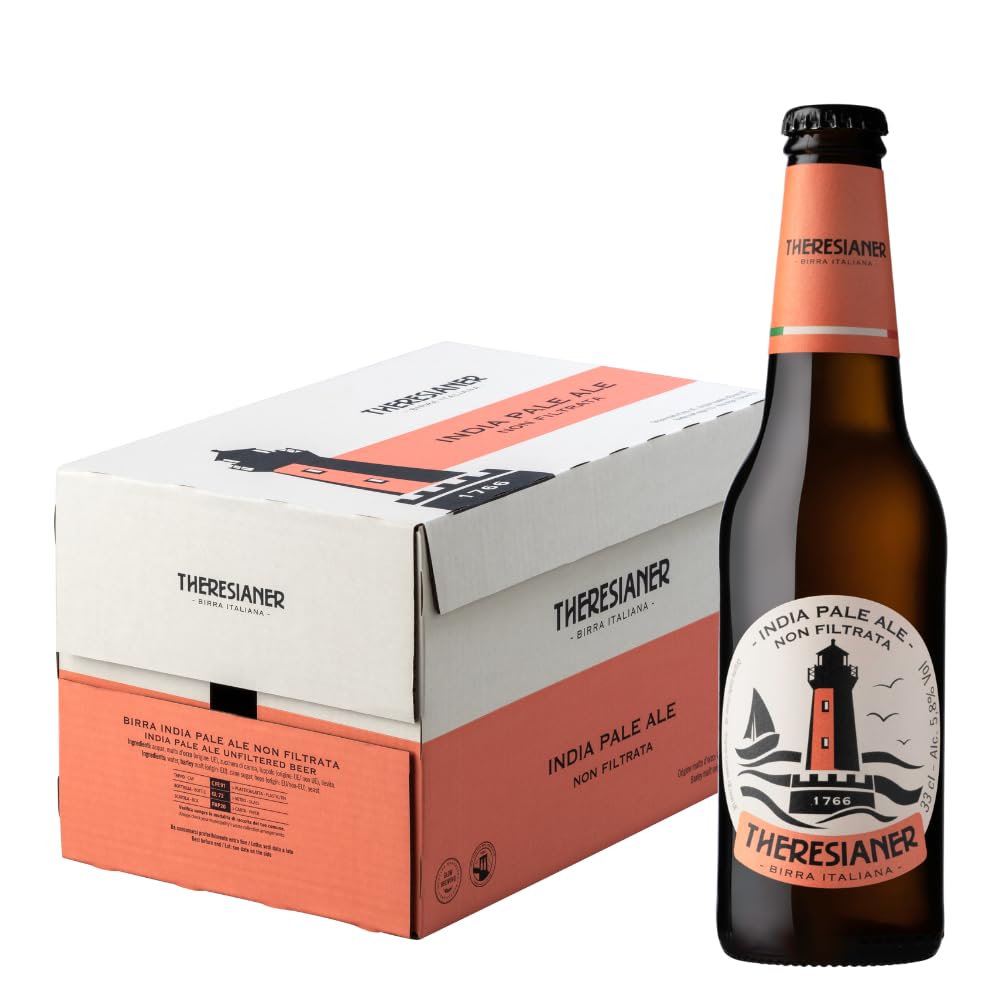 India Pale Ale Theresianer Italienisches Bier (24 flaschen 33 cl.)