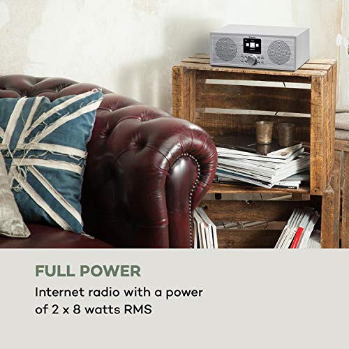 auna Silver Star stereo internetradio met DAB+ / FM, WLAN-radio, webradio met Bluetooth, 2 x 8 watt RMS, USB, app… - Image 3