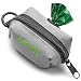 Tuff Mutt Poop Bag Holder Attaches to Dog Leash, Includes 1 Roll of Earth Rated Poop Bags, Waste Bag Dispenser and Lightweight Fabric. Makes a Great Walking, Running or Hiking Accessory