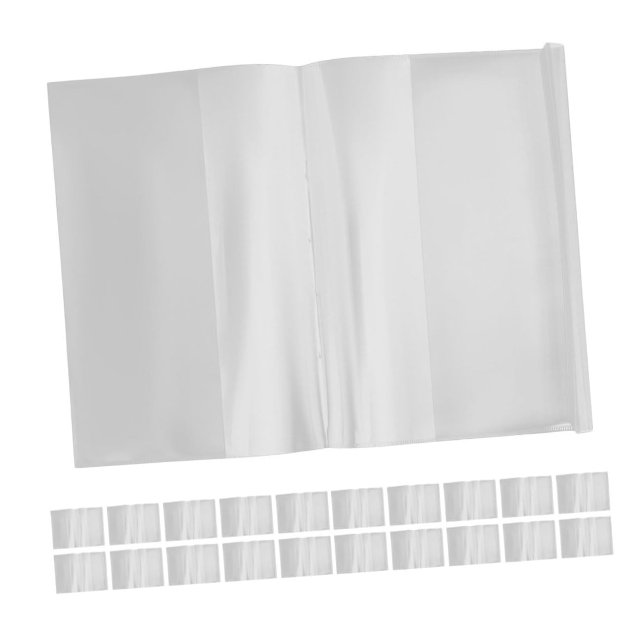 40 Piezas Unidades Funda Protectora para Libros Funda Transparente para Cuadernos y Resistente para Oficina y Escuela