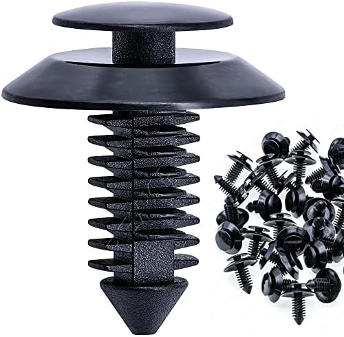 Rexka 50pcs Door Trim Panel Retainers Clips Fastener for Ford N801925-S Lincoln Mercury Bronco F150 Mustang F-250 F-350