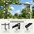 Carotex Flat Top Garden Arch Trellis Pergola, 11.8 x 9.02 FT Large Metal Arbor for Climbing Plants, Plastic-Coated Galvanized Steel Frame, Outdoor Decorative Arch for Garden, Backyard, Lawn (Black)