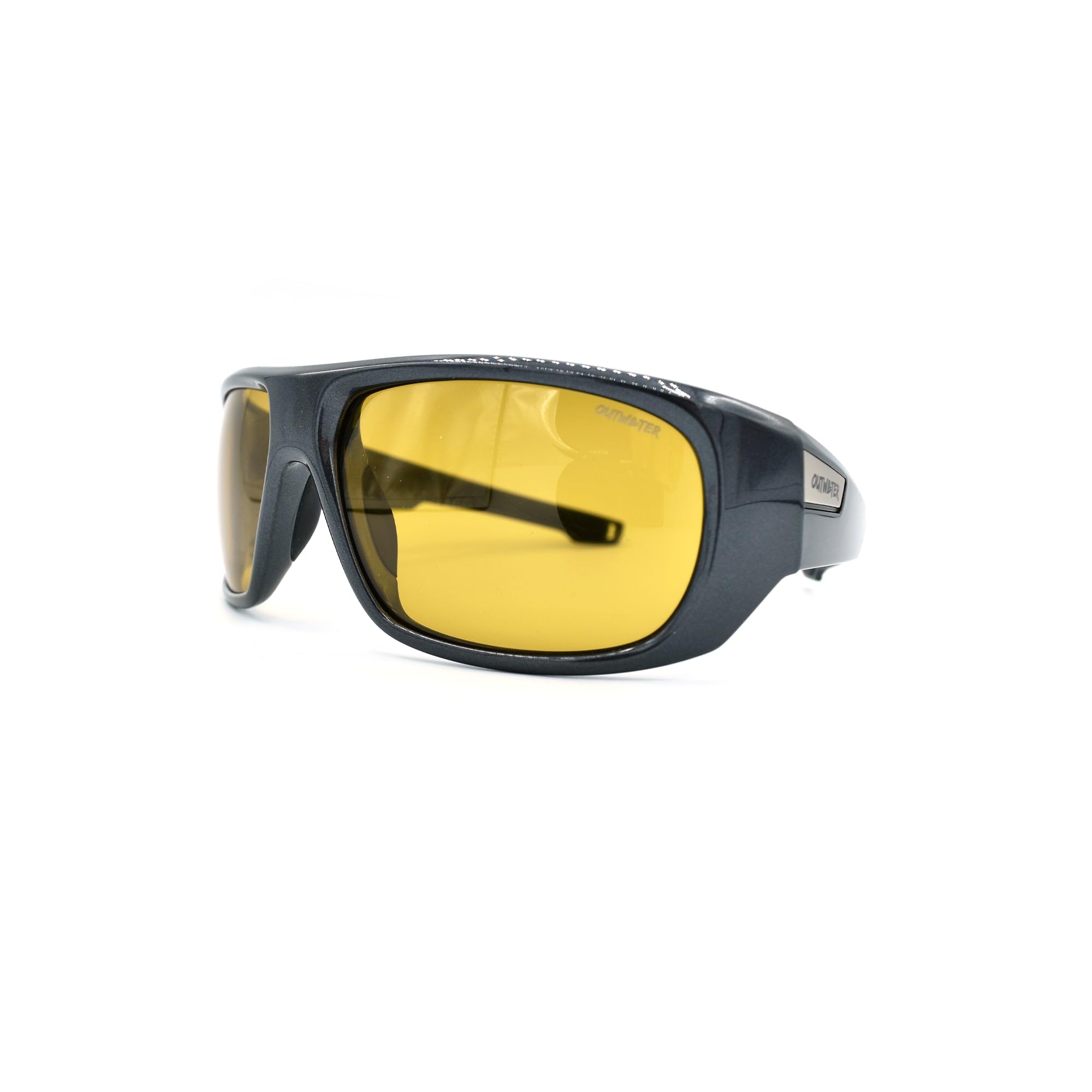OUTWATER KAMEHA SUNRISE - Okulary przeciwsłoneczne z polaryzacją kategorii 2 lub 3 - szare lub bursztynowe soczewki - ultra-kopertowe oprawki Gunsmoke - TAC 0,74 - Ochrona UV - Twarde etui