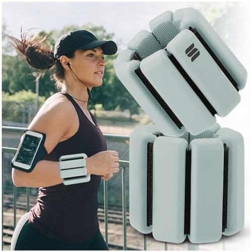 Wrist and Ankle Weights, Arm Weights for Women Comfortable and Breathable, Freely Removable, Adjustable Weights Ankle Wrist Weights for Yoga Dance Volleyball Soccer Baseball