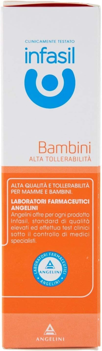 12 x Infasil Bambini Intim-Cleaner, Alta Tollerabilità, pH 4.5, Nichel Tested, Senza Coloranti e Saponi, 200 ml, + Italy shop Portachiavi Gratis