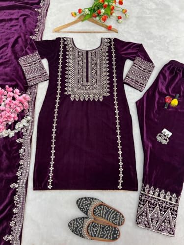 Indian/Pakistani Ethnic Party wear Pant Style Salwar Kameez Suit Ready to wear for Women AkP103