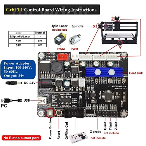 Mcwdoit Upgraded Version 3018 Pro Cnc Machine Grbl Control Diy Mini Cnc Machine thumb #3