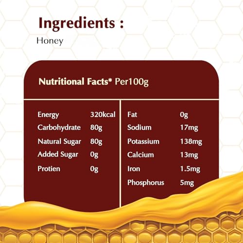 Image of Amazon Brand - Vedaka Honey | 2 Kg | 100% Pure| No Added Sugar or Adulteration | Product of India | Pack of 2, Each 1 Kg (Previously Kitchen Cheer)