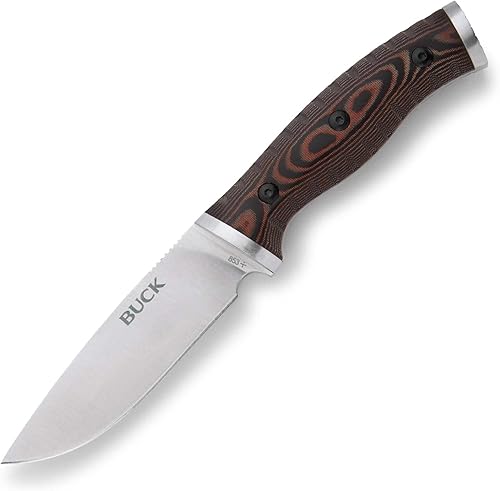 Buck Knives 853 Cuchillo de supervivencia de hoja fija Selkirk pequeño con funda de nailon