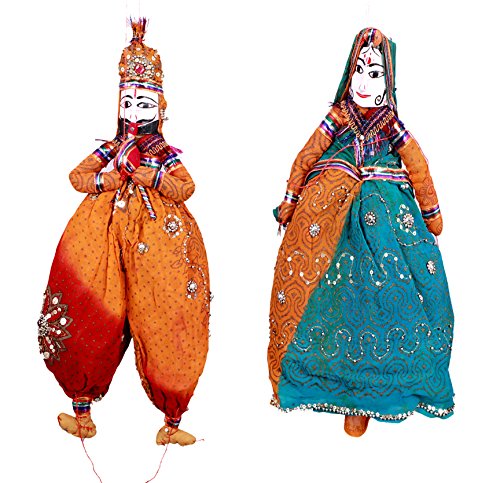 Indian Rajasthani Home Decor Wall Hanging Handmade Puppet/Kathputli in ...