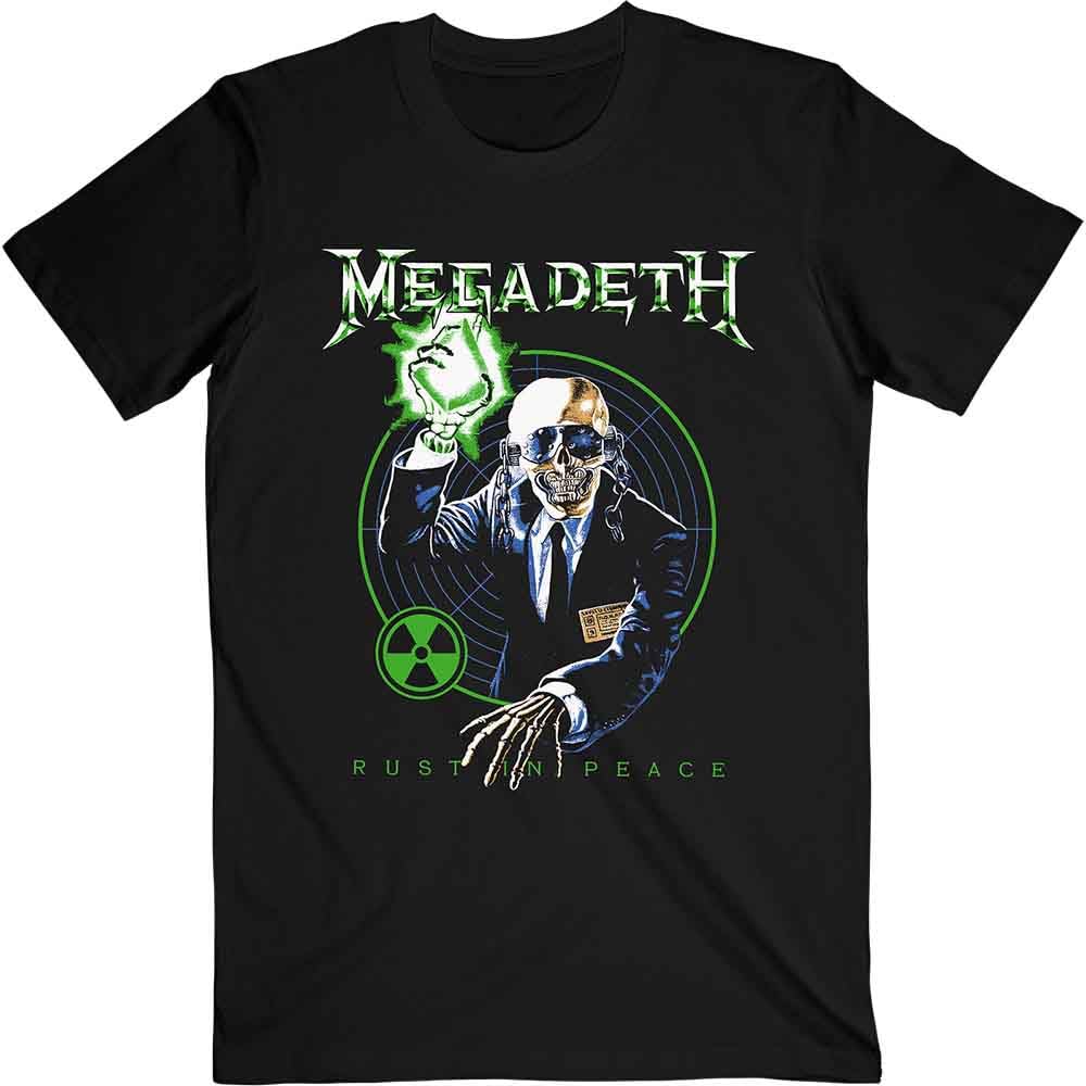 Megadeth Unisex Adult Rust in Peace Anniversary Black L T-Shirt