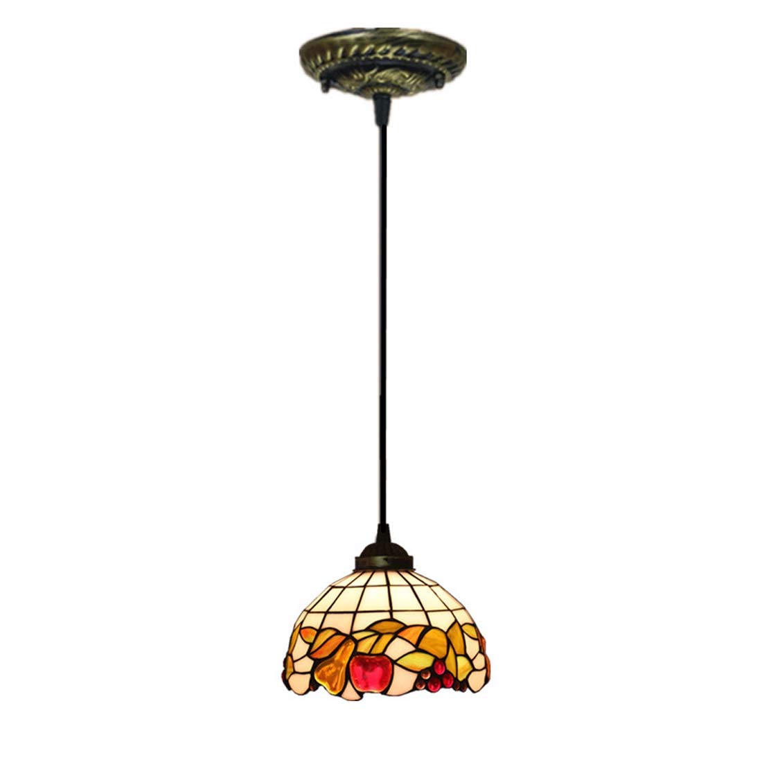 METTEOR Tiffany Style Chandeliers Pendant Hanging Light With 8 Inch Shade For Dining Room And Living Room (C1)