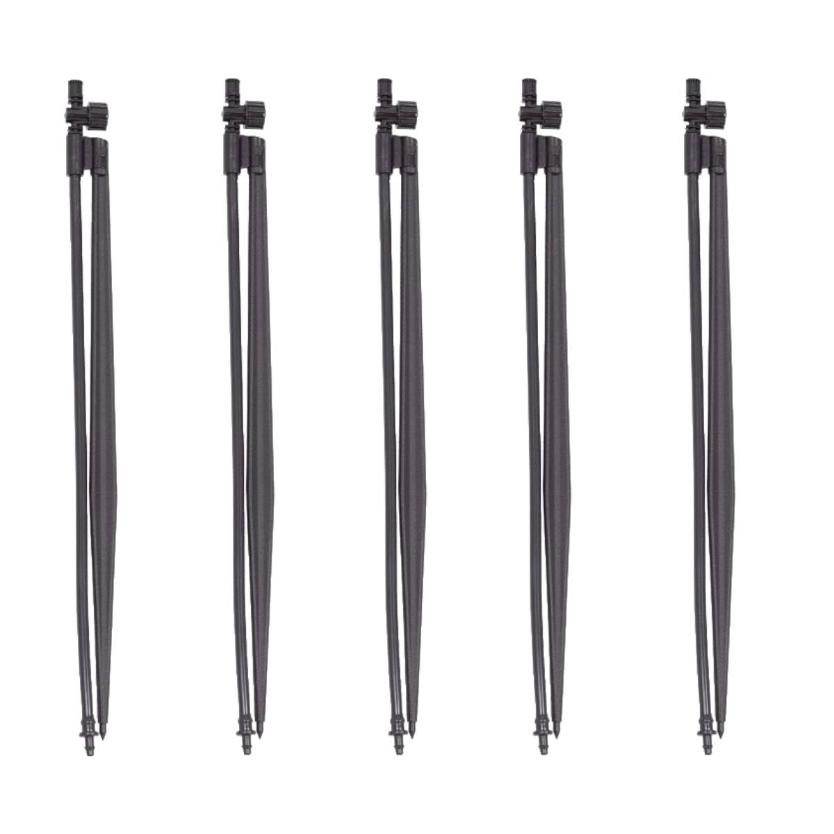 HydroSure Adjustable Vari-Jet With Stake Assembly 90° Pattern 0-75 L/H - Pack of 5 Garden Irrigation Sprinkler Heads with Ground Stakes