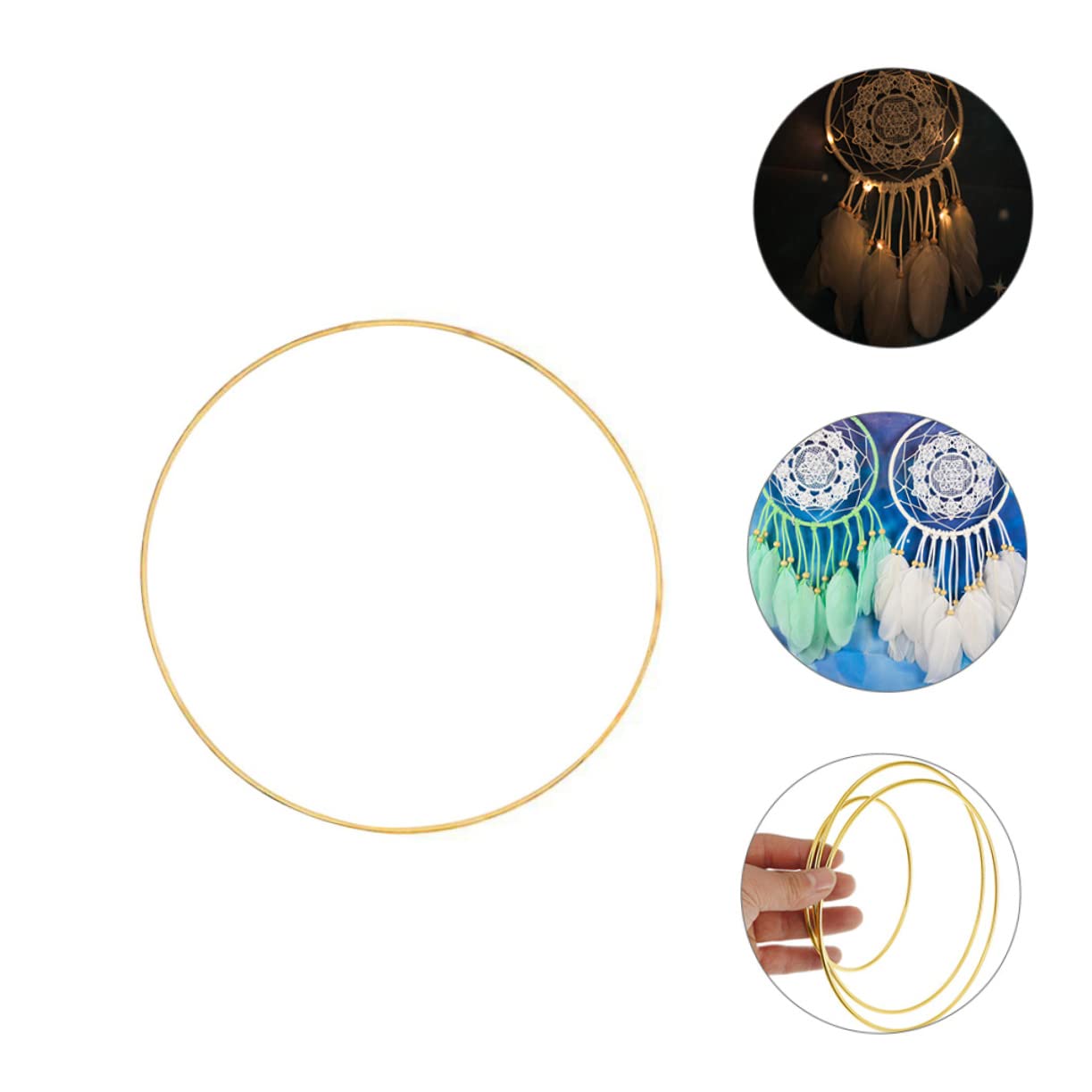 Amosfun 100stücke Metallringe Für Dreamcatcher Runde Craft Hoops Für Bastelprojekte Hochzeitskränze Und Kreative Dekorationen
