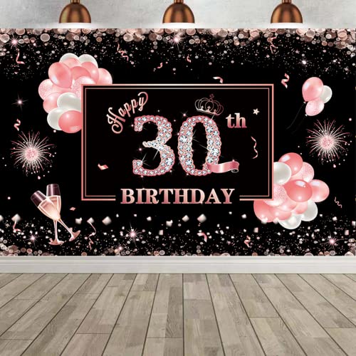 sN Happy 30th Birthday oi[ fR[V p sN ubN Ob^[ _Ch o[ 30 a wi \tg |GXe 30 a oi[ tHgu[X  (71×45C`)