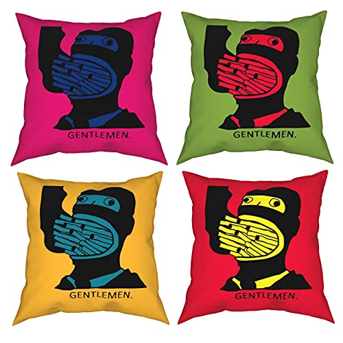 Innopics Gentleman Ninja Hip-Hop-Stil Muster Wurfkissenbezüge Set Cover