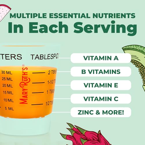 Image of MARYRUTH'S Liquid Multivitamin + Hair Growth | Clinically Tested in Women for Thicker Hair & Facial Wrinkles | Biotin 10000mcg | Lustriva Hair Growth Supplements | Skin Care | Ages 18+ | 30 Fl Oz
