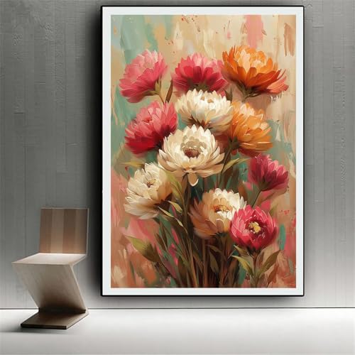 Diamond Painting Fleur Broderie Diamant Adulte Kit Complet 5D 70x90cm
