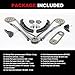 Engine Timing Chain Kit Fit for Kia 2006-2013 Sorento Sedona Amanti Borrego for 2006-2012 Genesis/Veracruz Azera Sonata Entourage 3.3L 3.5L 3.8L w/Tensioner, Guide Rail, Sprocket Car Part Sets