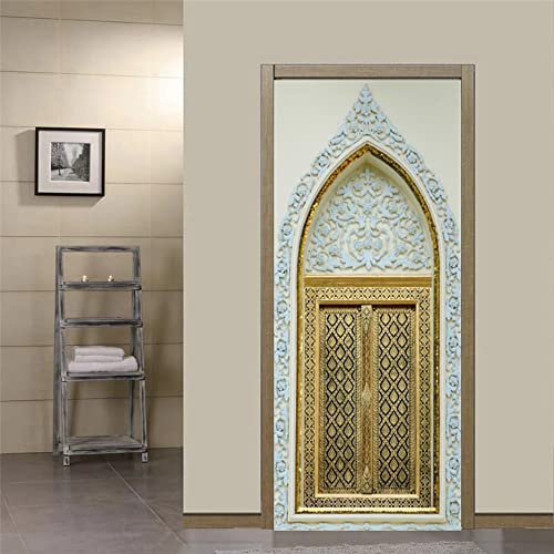Muslim Peel & Sticker Door Stickers Home Decor Art Mural Living Room Great Mosque of Mecca Vinly Wallpaper Wall Stickers Porch 90x200cm(Cut 2 pcs) Muslim Peel & Sticker Door Stickers Home Decor Art Mural Living Room Great Mosque of Mecca Vinly Wallpaper Wall Stickers Porch 90x200cm(Cut 2 pcs)