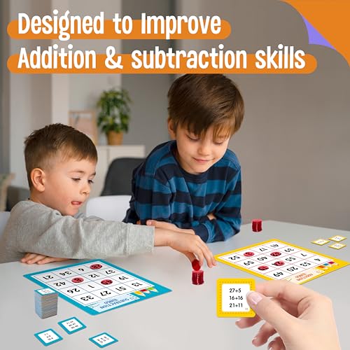 Addition & Subtraction Bingo Game educativo para niños miniatura 4