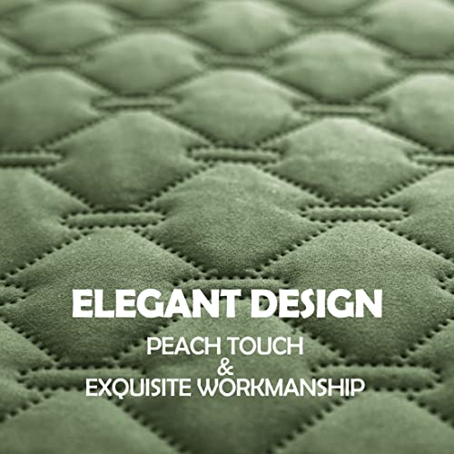 Image of gogobunny 100% Double-Faced Waterproof Dog Bed Cover Pet Blanket Sofa Couch Furniture Protector for Kids Children Dog Cat, Reversible (30x30 Inch (Pack of 1), Dark Green /Light Green)