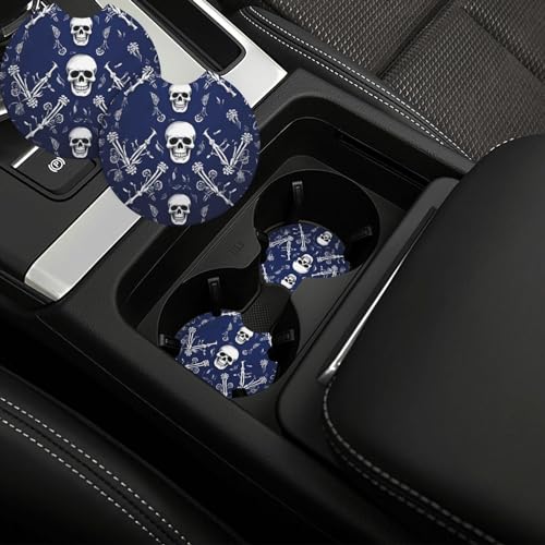 Portavasos para auto universales de neopreno negro miniatura 1